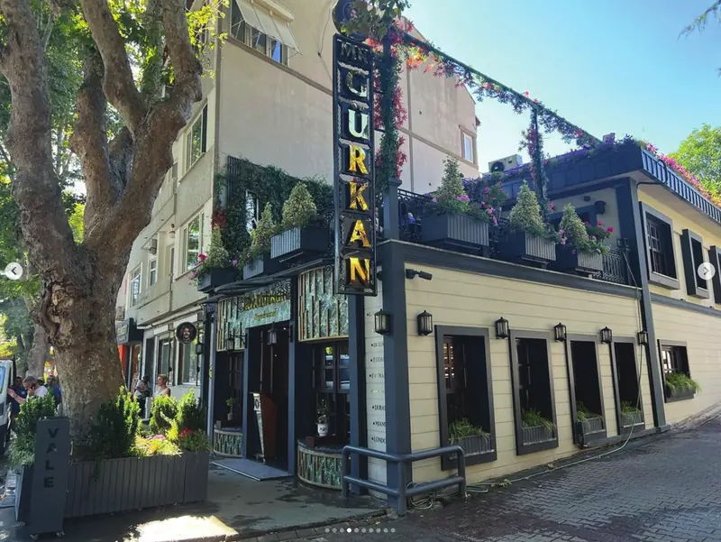 Restoran cephe bitkilendirmesi — Abelia Botanik peyzaj projesi